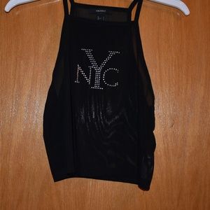 NYC sheer crop top